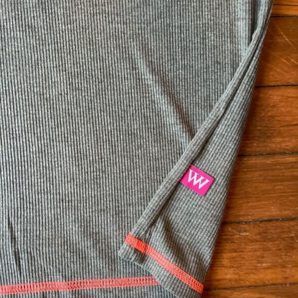 XL/2X West Wind green ribbed turtleneck with orange stitching - Picture 6 of 10